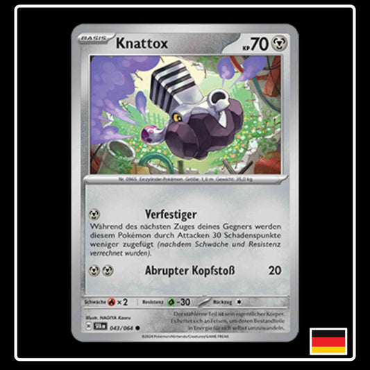 Knattox 043/064 Pokemon Karte aus Karmesin und Purpur Nebel der Sagen