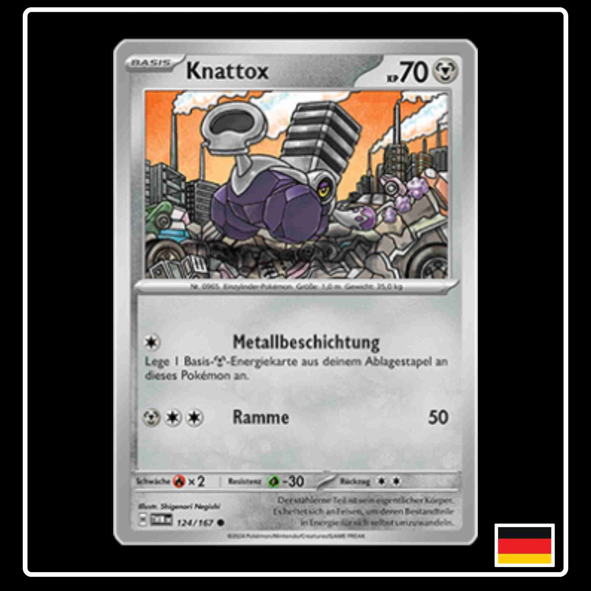 Knattox Pokemon Karte 124/167 aus dem Set Maskerade im Zwielicht