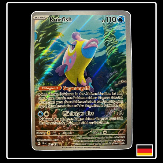 Knirfish Illustration rare 200/191 Pokemon Stürmische Funken