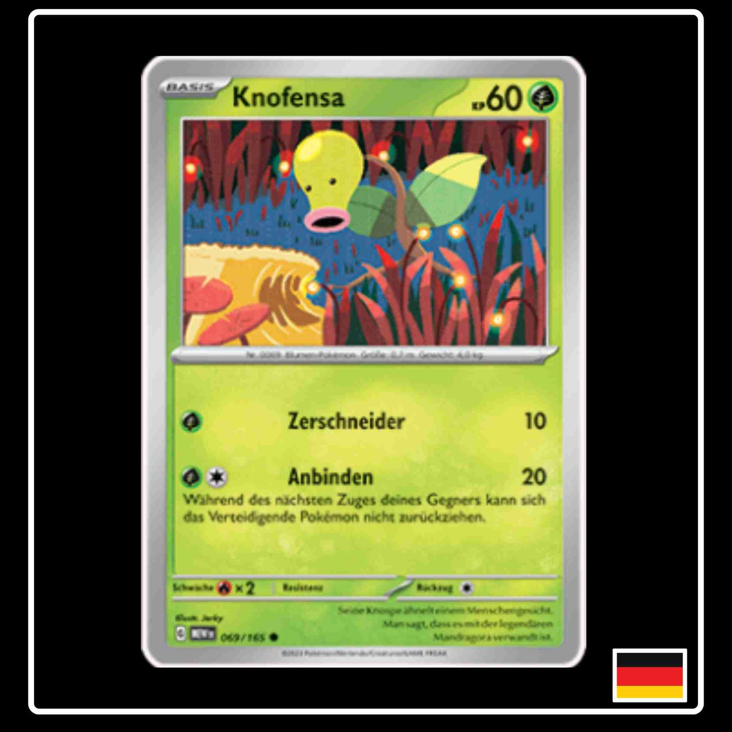 Knofensa 069/165 aus dem Pokemon Set Karmesin & Purpur 151 