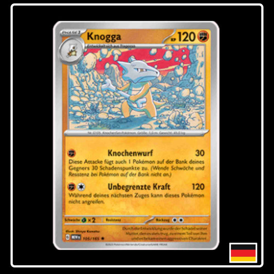 Knogga 105/165 aus dem Pokemon Set Karmesin & Purpur 151 