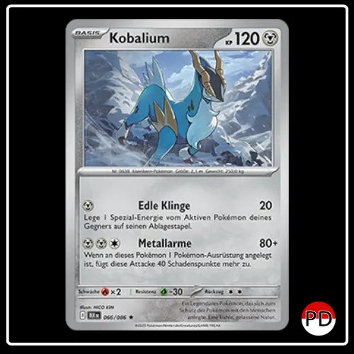 Kobalium 066/086 Pokemon Schwarze Blitze