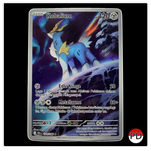 Kobalium Illustration Rare 144/086 Pokemon Schwarze Blitze