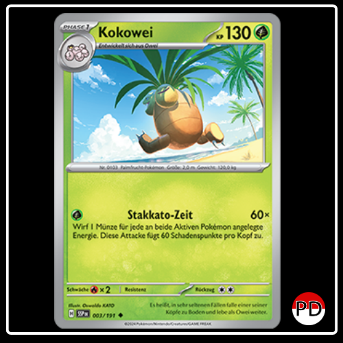 Kokowei 003/191 Pokemon Stürmische Funken Sammelkarten