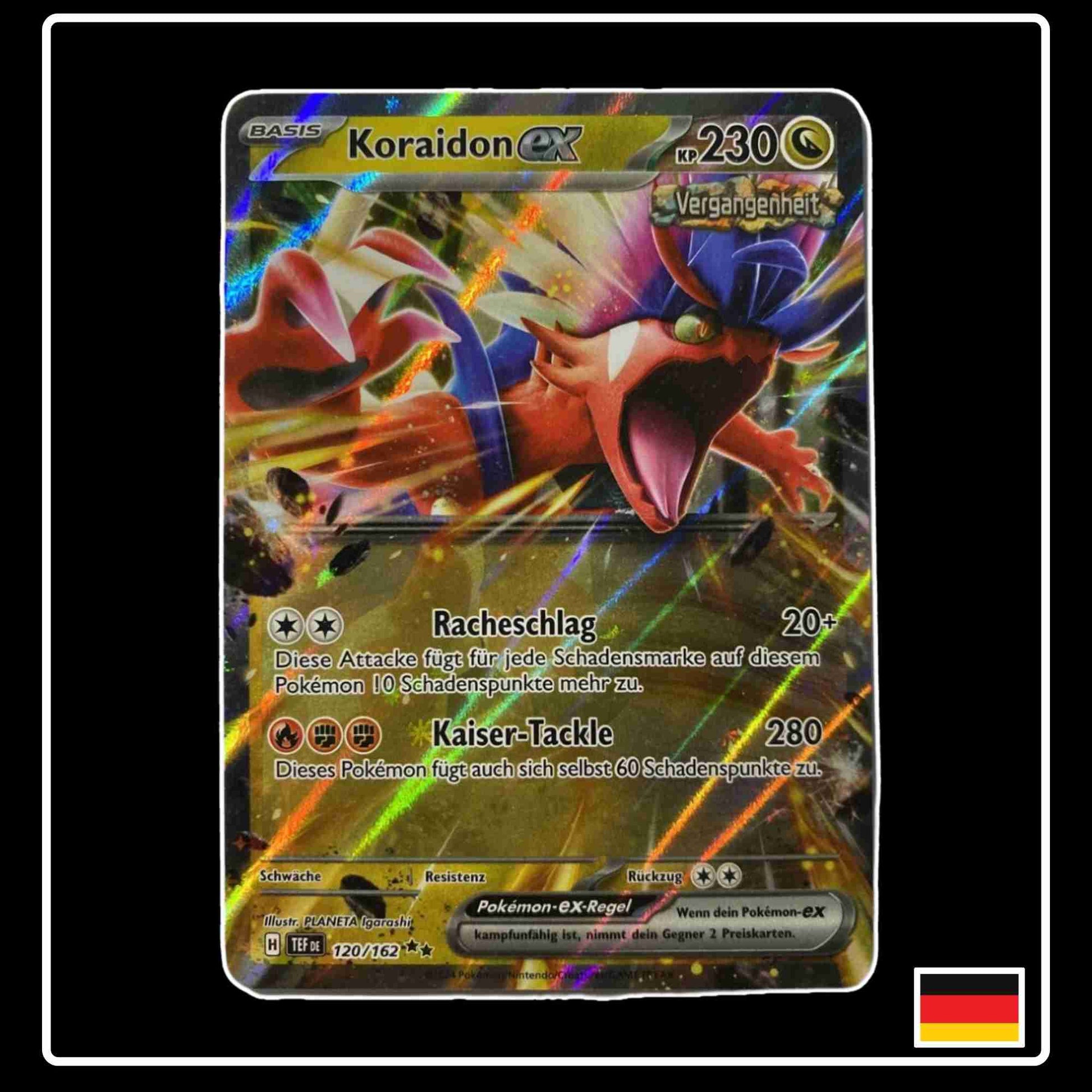 Koraidon ex Double Rare Pokemon Karte 120/162 aus dem Set Gewalten der Zeit