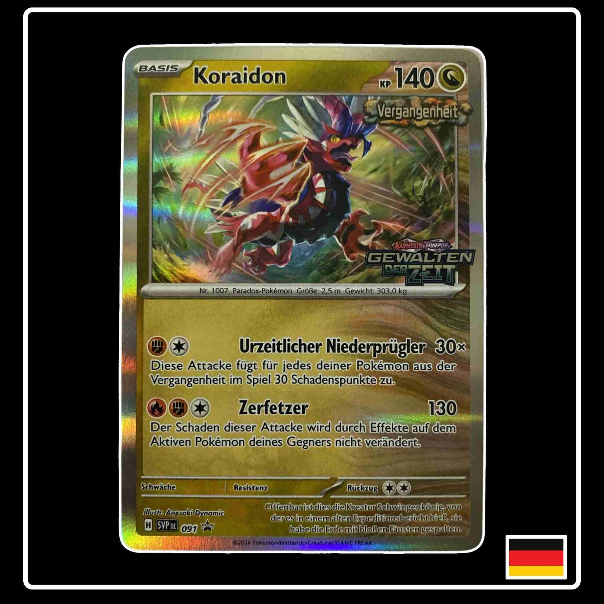 Koraidon Holo Promo SVP DE 091 Pokemon Karte aus Karmesin & Purpur