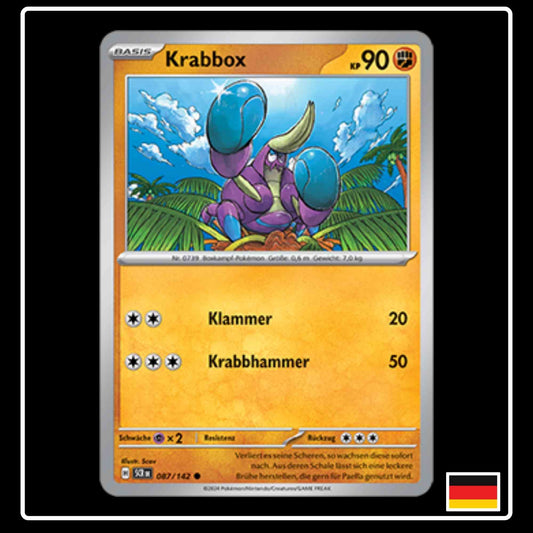 Krabbox 087/142 Pokemon Stellarkrone