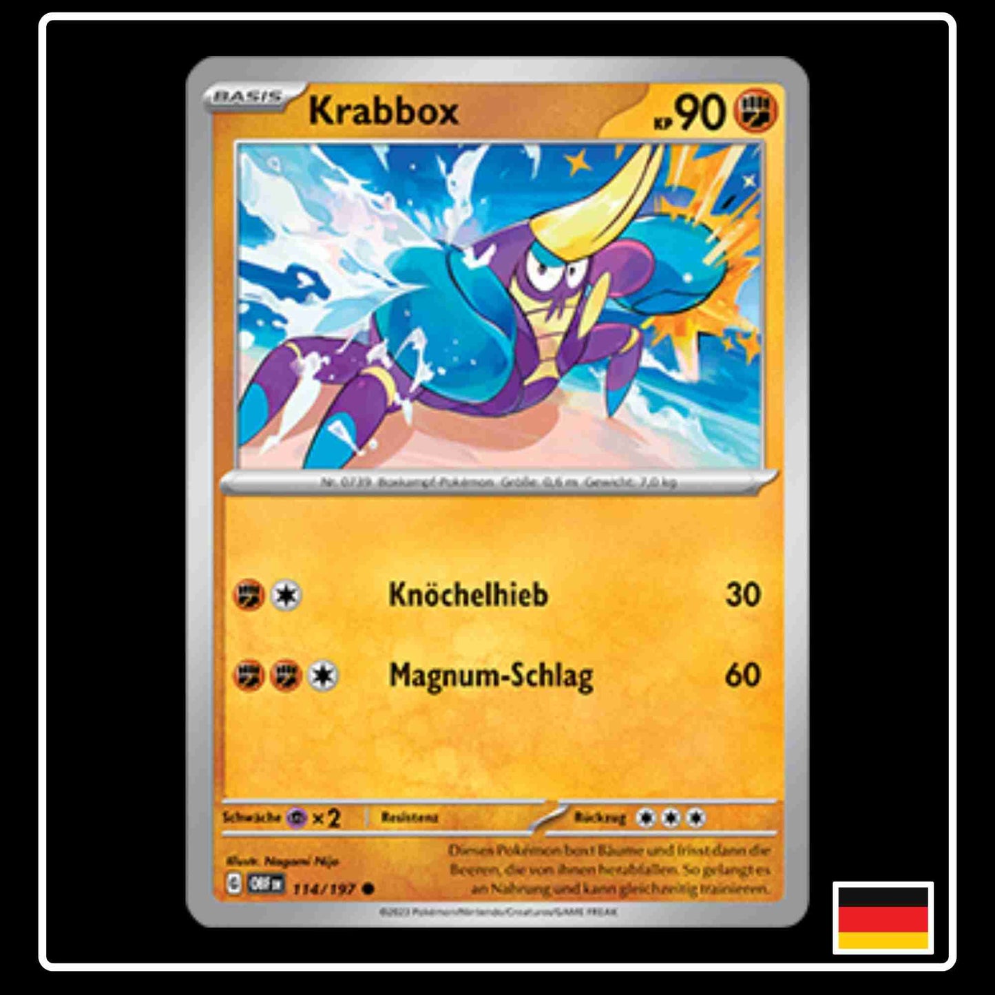 Krabbox Pokemon Karte 114/197