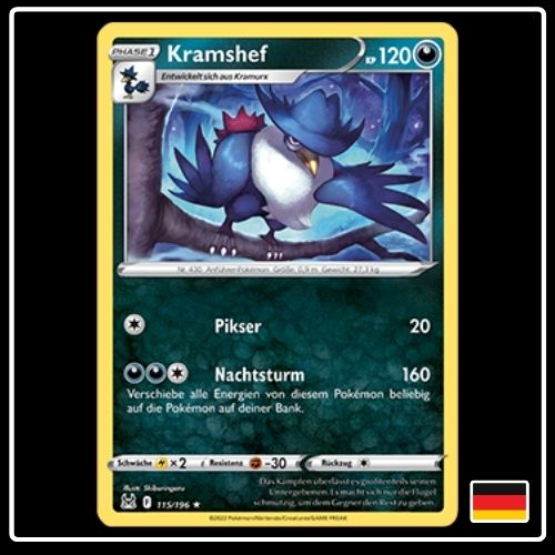 Kramshef 115/196 Pokemon Verlorener Ursprung