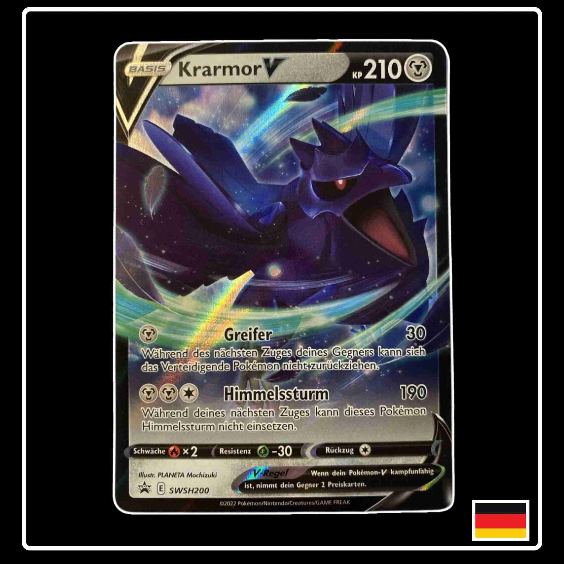 Krarmor V SWSH200 Pokemon Karte aus Schwert & Schild 