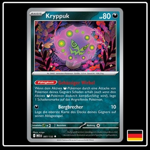 Kryppuk 087/132 Pokemon Mega Entwicklung