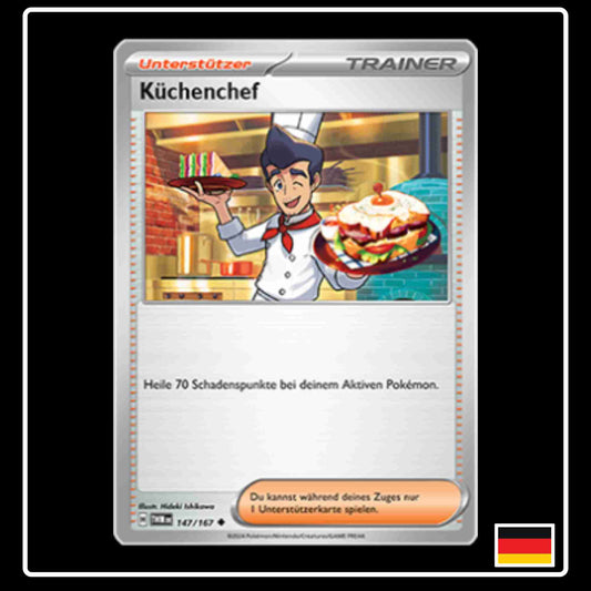 Küchenchef Pokemon Karte 147/167 aus dem Set Maskerade im Zwielicht