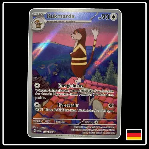 Kukmarda Illustration Rare 153/086 Pokemon Weisse Flammen