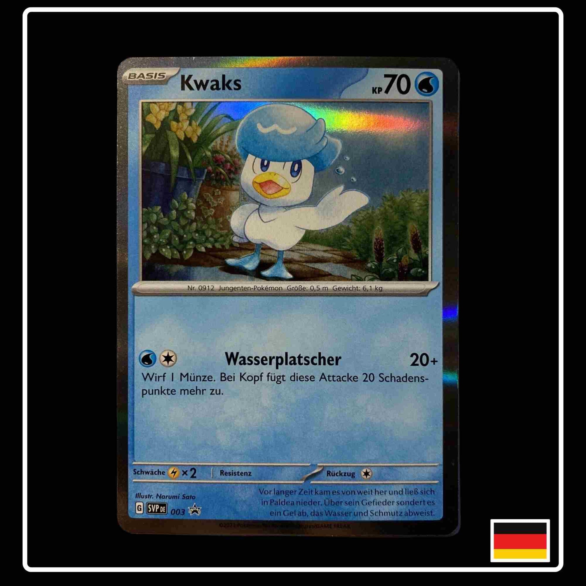 Kwaks Holo Promo Pokemon Karte