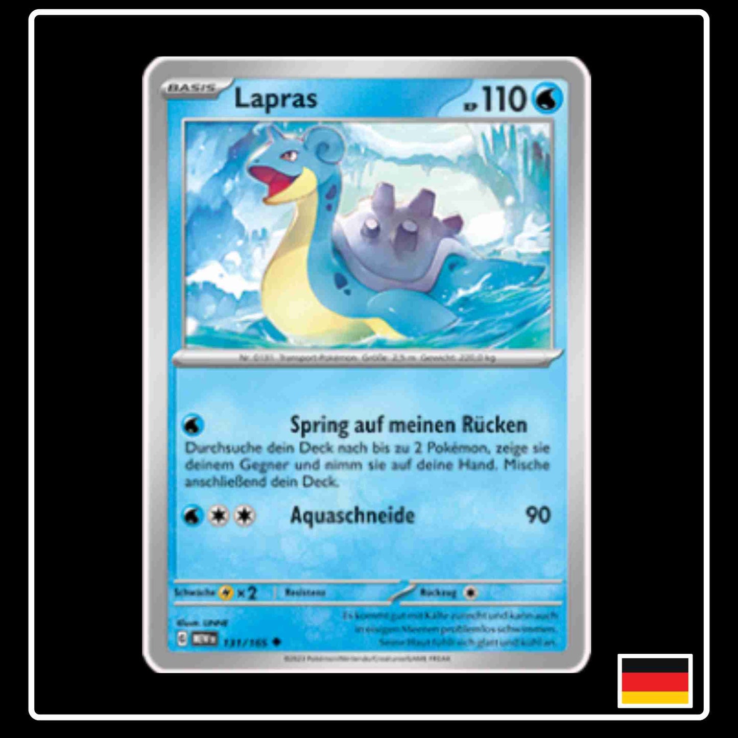 Lapras 131/165 aus dem Pokemon Set Karmesin & Purpur 151 