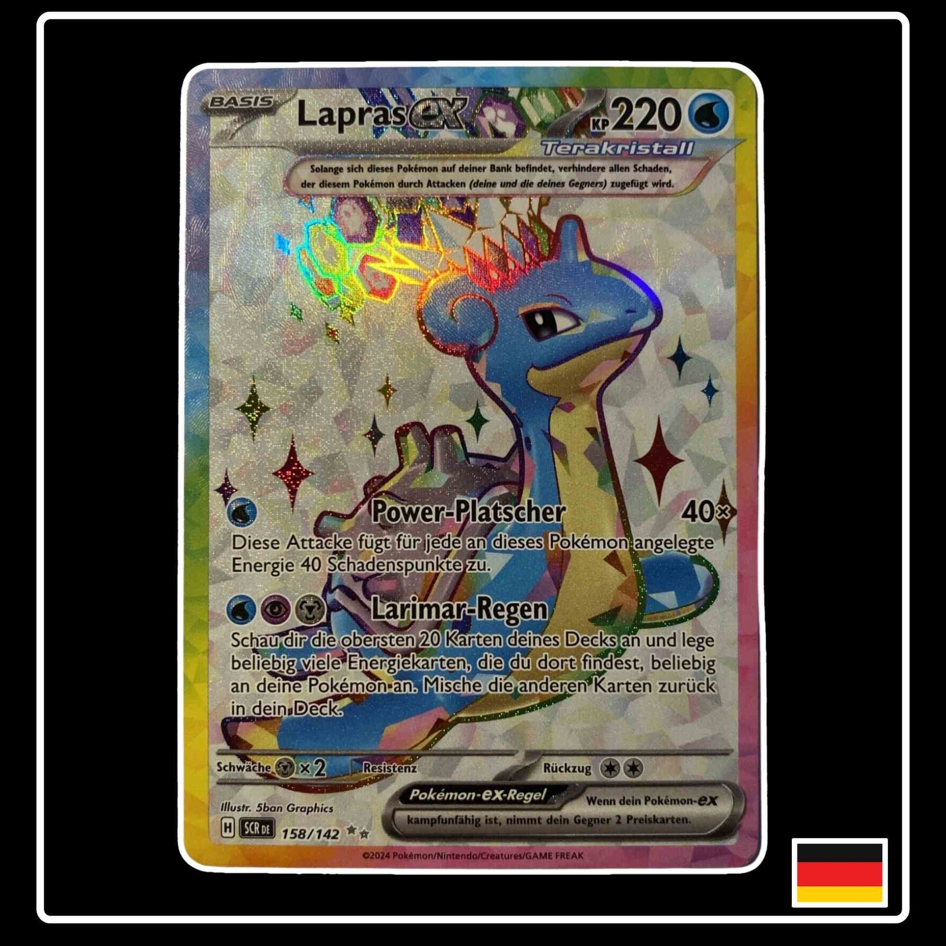 Lapras ex Full Art 158/142 Stellarkrone  PokeDirris