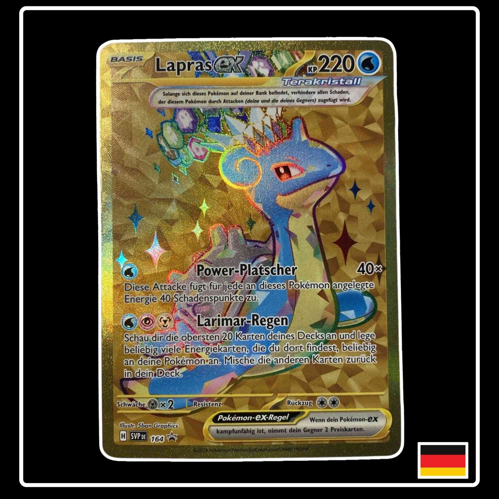 Lapras ex GOLD SVP DE 164 Promo