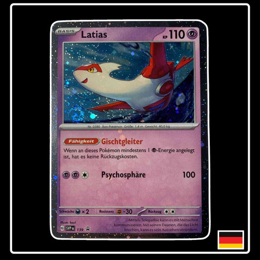 Latias Holo SVP DE 139 SV Black Star Promo