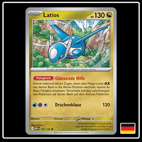 Latios 101/132 Pokemon Mega Entwicklung