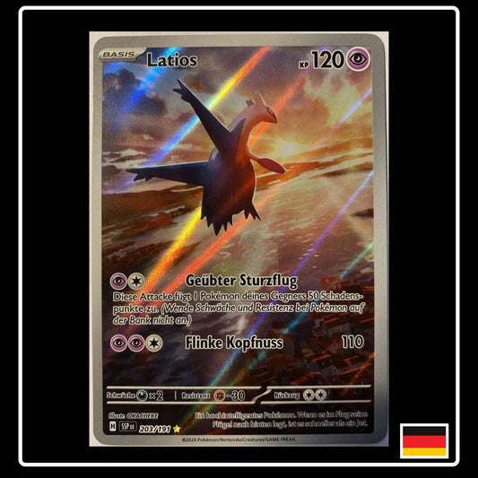 Latios Illustration Rare Pokemon Stürmische Funken 203/191
