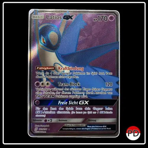 Latios GX Full Art 223/236 Pokemon Bund der Gleichgesinnten
