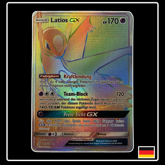 Latios GX Rainbow 243/236 Pokemon Bund der Gleichgesinnten