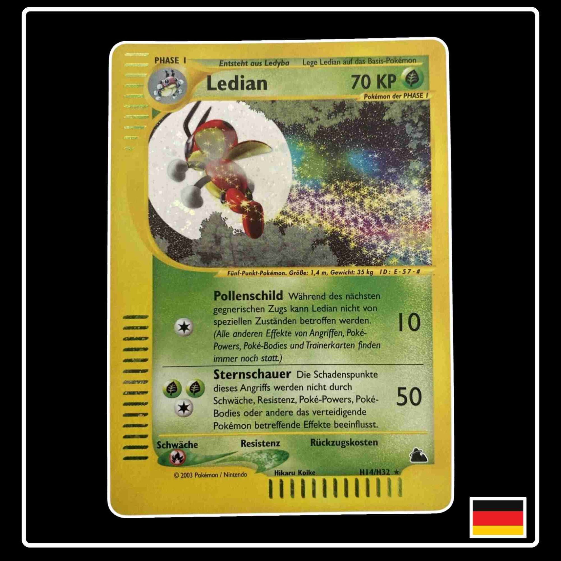 Ledian Holo e-Series H14/H32 Aquapolis Pokemon