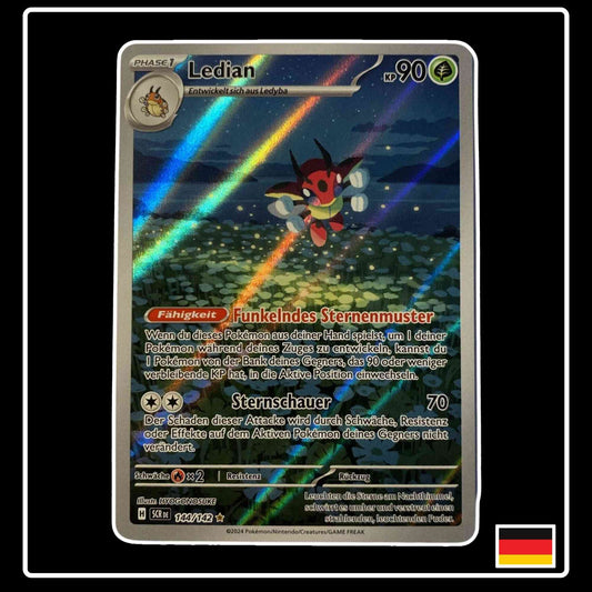 Ledian Illustration Rare 144/142 Pokemon Stellarkrone