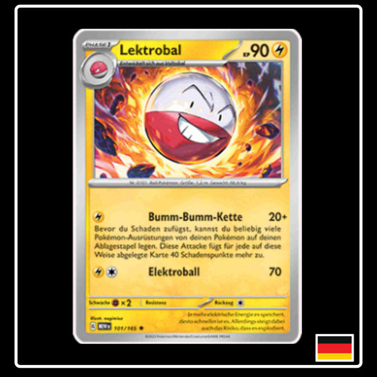 Lektrobal 101/165 aus dem Pokemon Set Karmesin & Purpur 151 