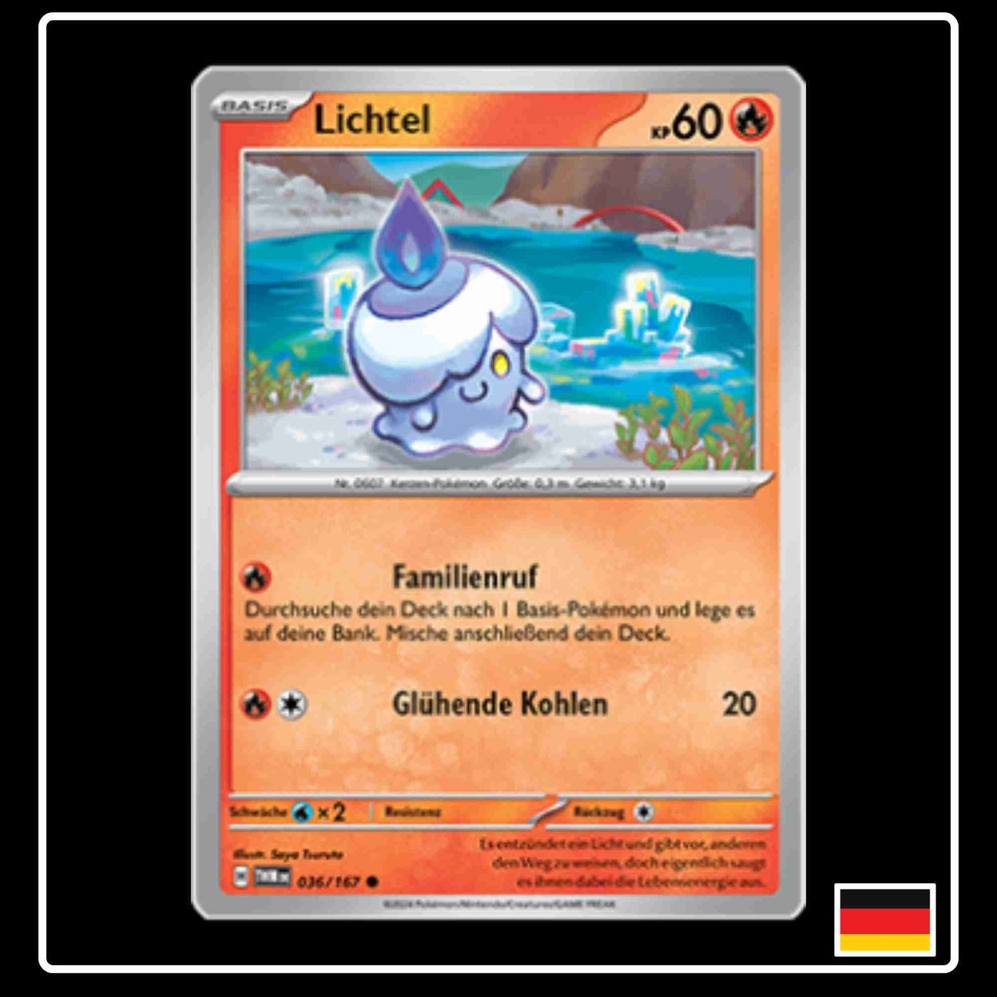 Lichtel Pokemon Karte 036/167 aus dem Set Maskerade im Zwielicht