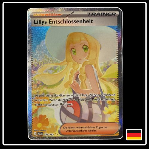 Lillys Entschlossenheit Trainer SIR 184/132 Pokemon Mega Entwicklung