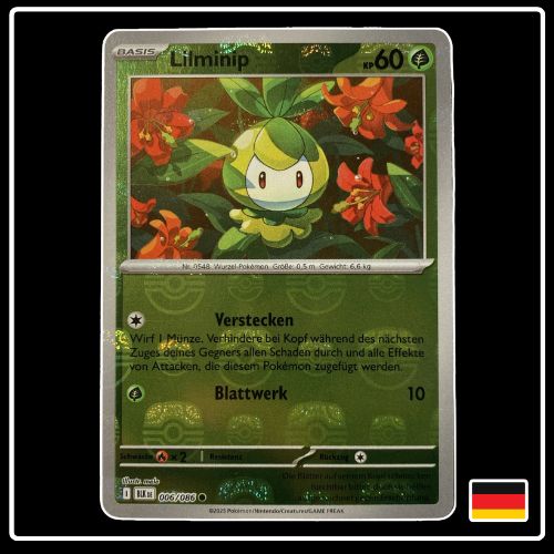 Lilminip Meisterball 006/086 Pokemon Schwarze Blitze