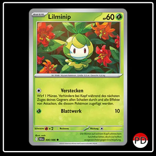 Lilminip 006/086 Pokemon Schwarze Blitze