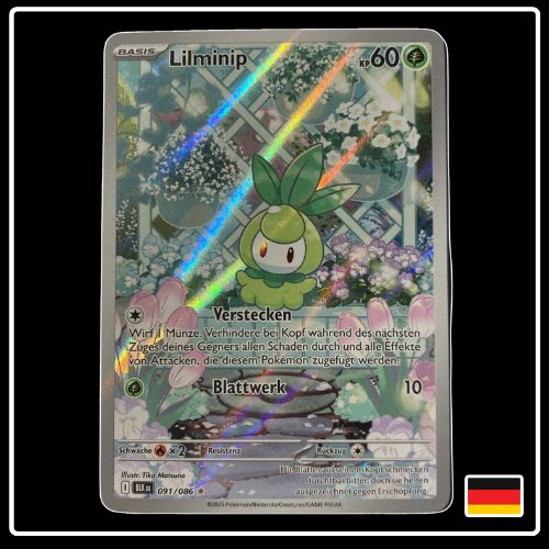 Lilminip Illustration Rare 091/086 Pokemon Schwarze Blitze
