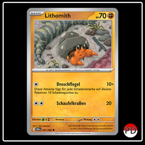 Lithomith 051/086 Pokemon Schwarze Blitze