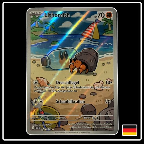 Lithomith Illustration Rare 129/086 Pokemon Schwarze Blitze