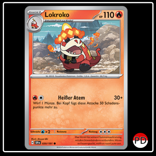 Lokroko 030/191 Pokemon Stürmische Funken Sammelkarten