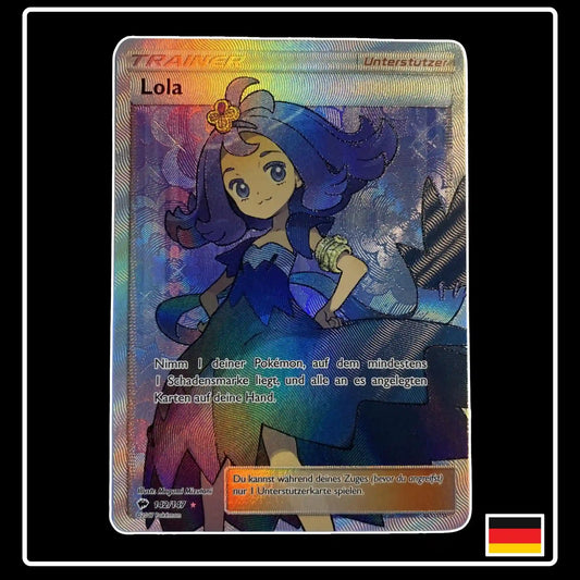 Lola Trainer Full Art 142/147 Pokemon Nacht in Flammen