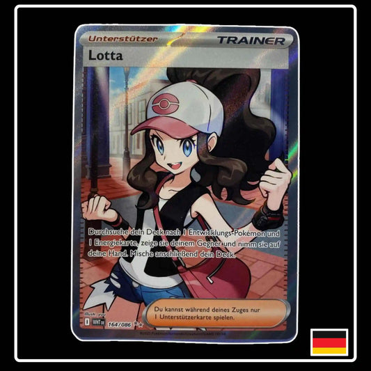 Lotta Trainer Full Art 164/086 Pokemon Weisse Flammen