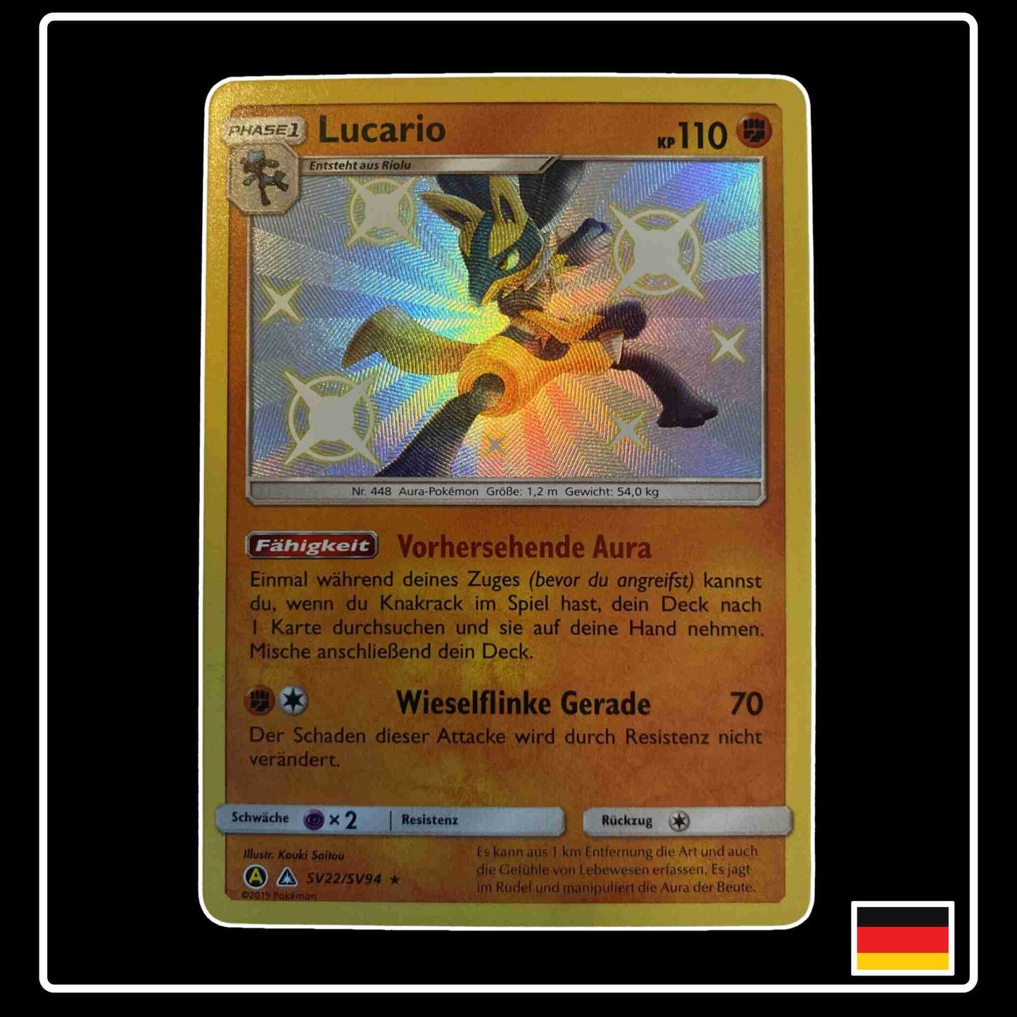 Lucario Shiny SV22/SV94 Verborgenes Schicksal