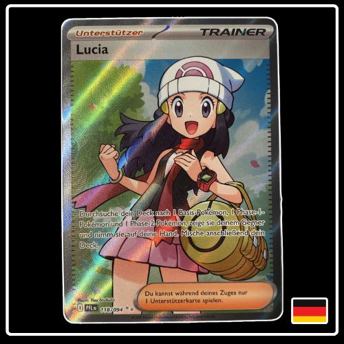 Lucia Trainer Full Art 118/094 Pokemon Fatale Flammen