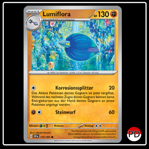 Lumiflora 115/191 Pokemon Stürmische Funken