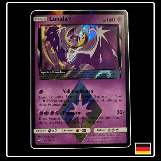Lunala Prisma-Stern 62/156 Pokemon Ultra-Prisma