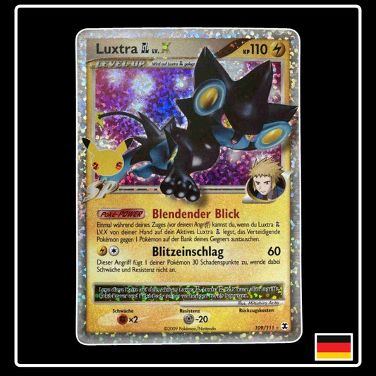 Luxtra GL Lv.X 109/111 Reprint Pokemon Karte aus dem Set Celebrations