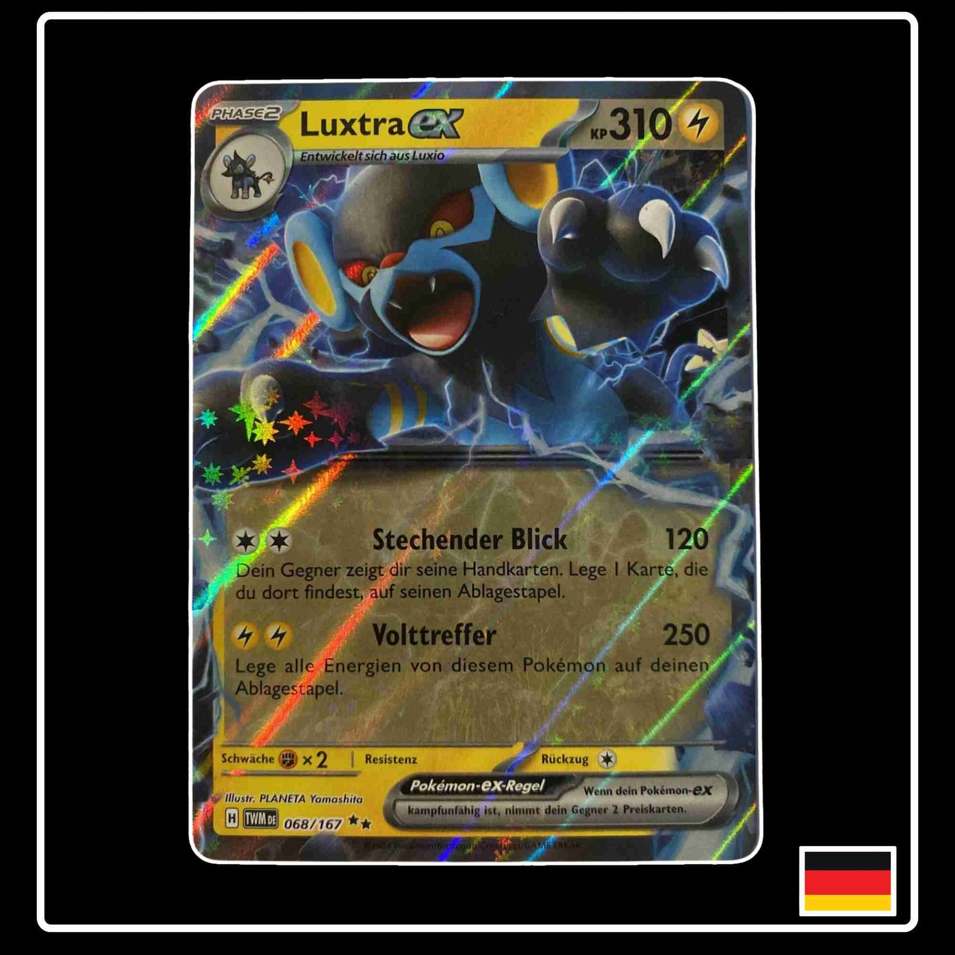 Luxtra ex 068/167 aus dem Pokemon Set Maskeraden im Zwielicht