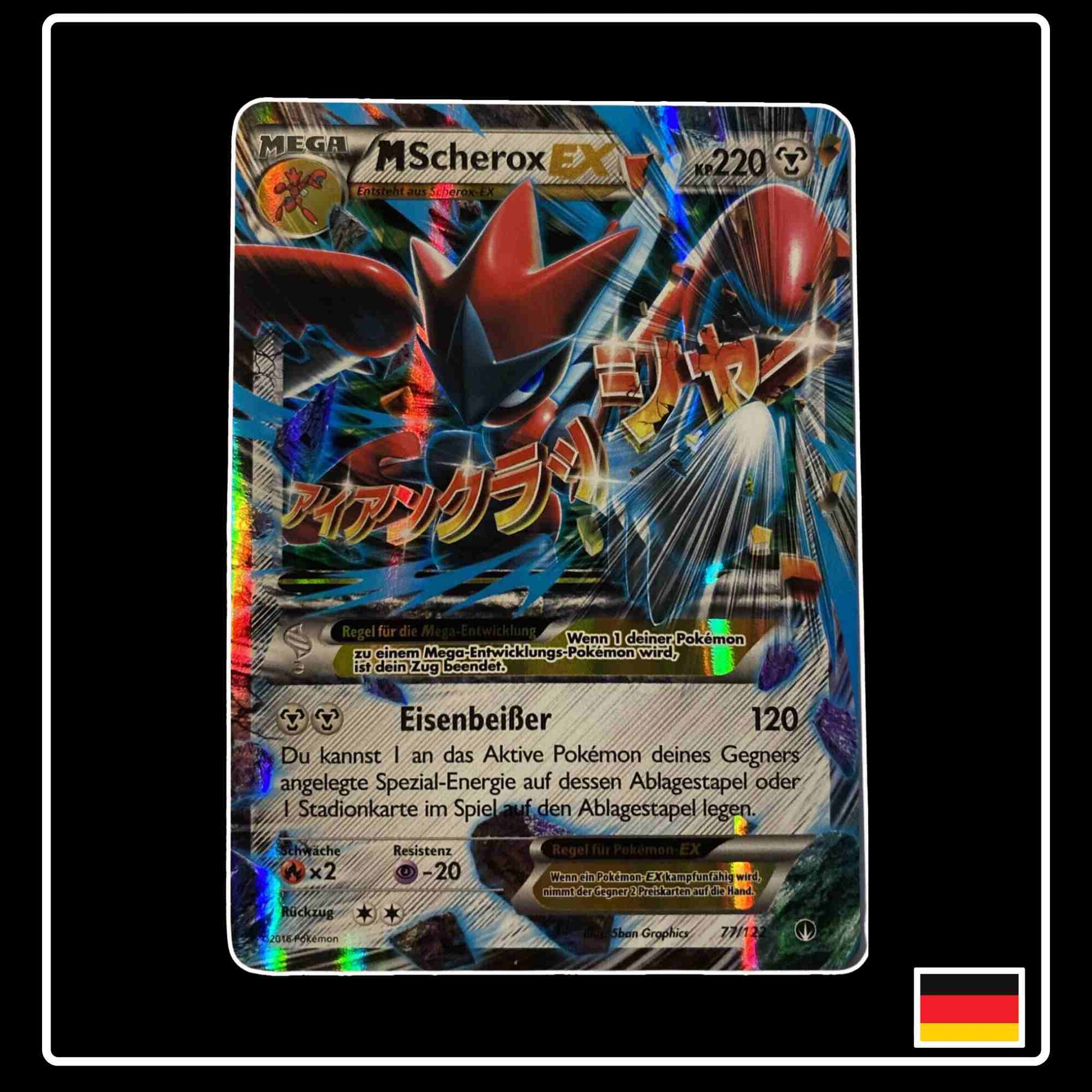 MScherox EX 77/122 TURBOfieber Pokemon Karte 