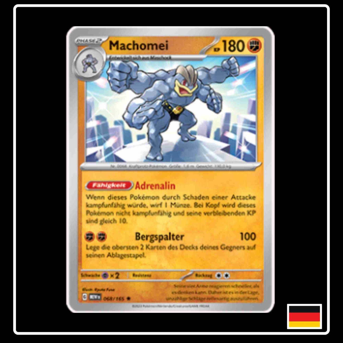 Machomei 068/165 aus dem Pokemon Set Karmesin & Purpur 151 