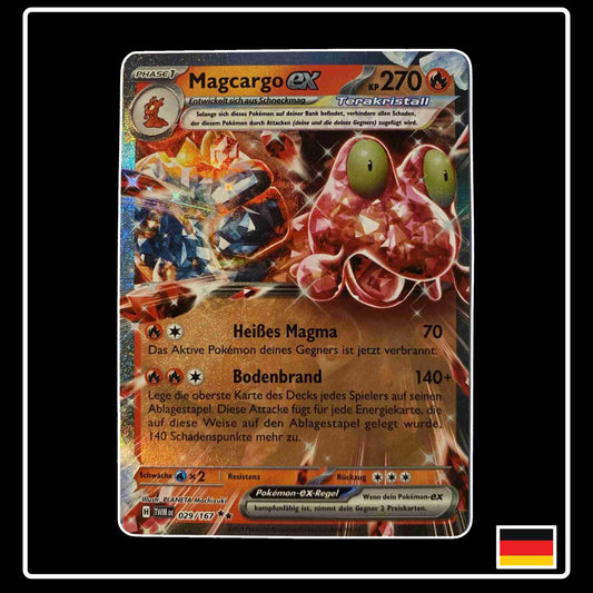 Magcargo ex 029/167 aus dem Pokemon Set Maskeraden im Zwielicht