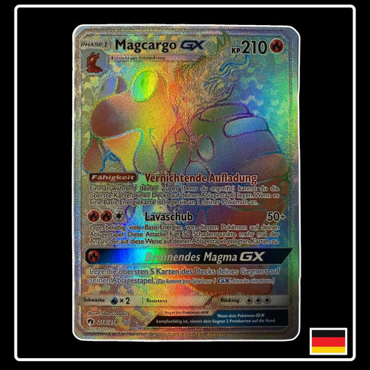 Magcargo GX Rainbow 218/214 Pokemon Echo des Donners
