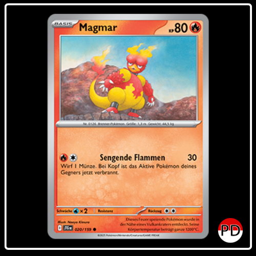 Magmar 020/159 Pokemon Reisegefährten